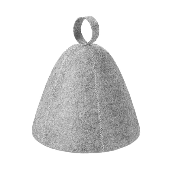 3 stk. badstuehatter i filt, badehatt, hodebeskyttelse, absorberende badstuehette for badstue, dusj, bad, dampbadstue A