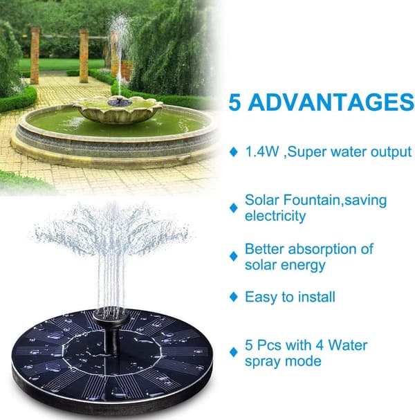 Solfontene, 1,4W soldammpumpe med 4 effekter