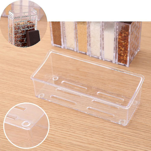 Plast Mini Salt- och Pepparkvarnar med Lock, Reseskryddburkar Brown