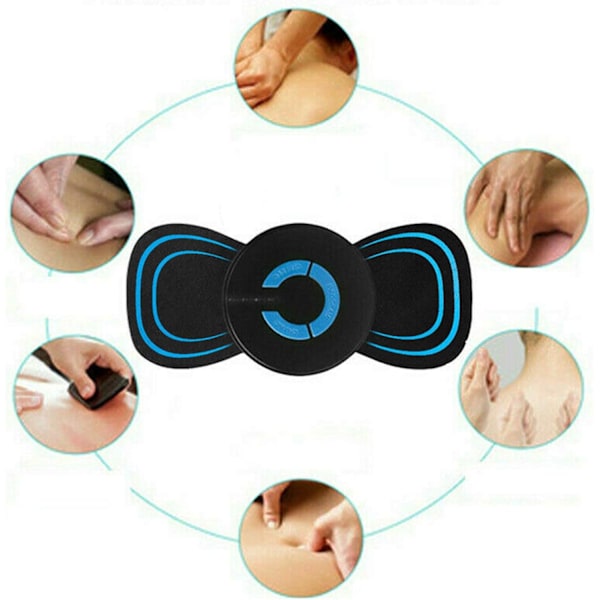 Mini elektrisk stimulator til nakke- og rygmassage