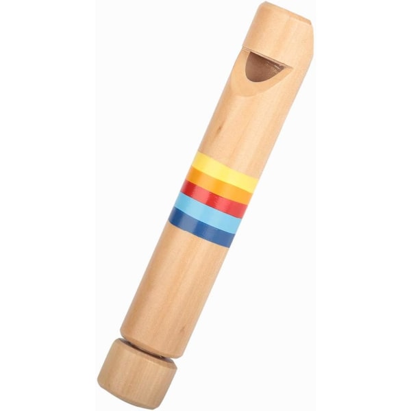Träflöjt Piccolo Flöjt Träfippel Instrument Leksakspresent för Slagverk