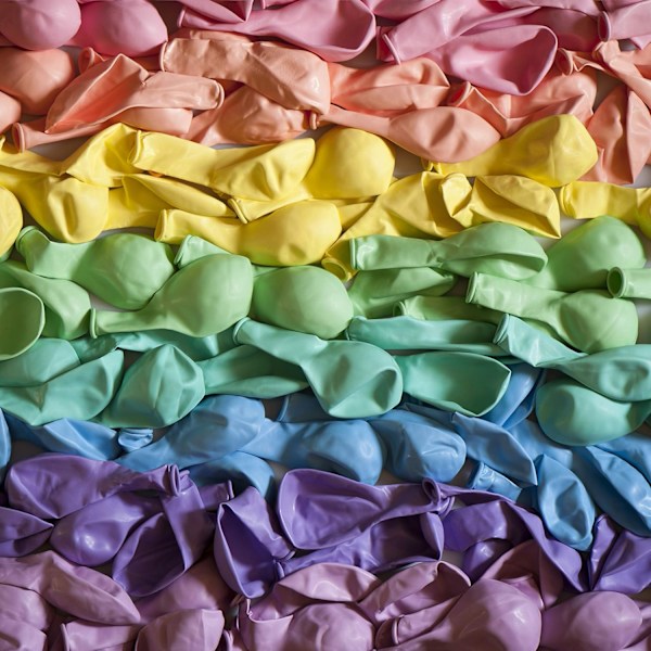 Pastelfarvede balloner i forskellige farver, 12 tommer, 100-pak, regnbuefarvede latexballoner til fødselsdagsfestdekoration (tilfældig farve)