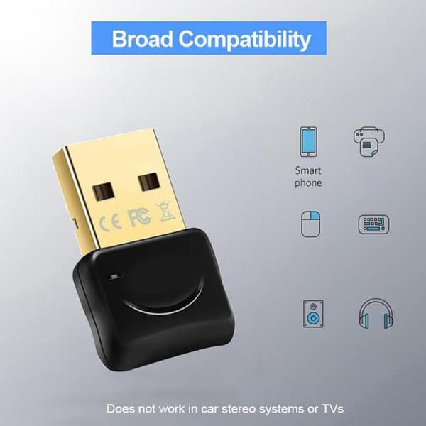 USB Bluetooth 5.0 Sender Mottaker Lydadapter AUX TV 3,5m