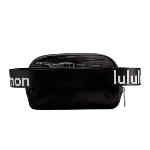 Lululemon Everywhere vyölaukku musta Wordmark-hihnalla naisille, miehille ja unisex