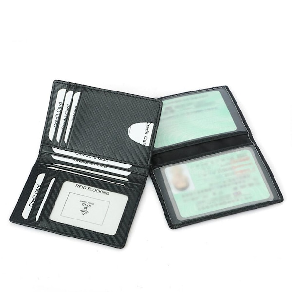 RFID-blockerande plånbok Casual Enkel plånbok Multi-kort Plånbok Organizer för män Business (svart)