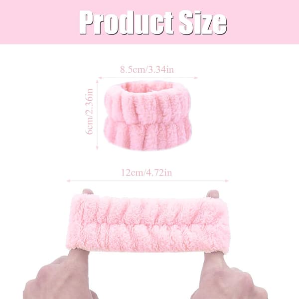 4 par handledstvättband set mikrofiber handledssvettband Lad