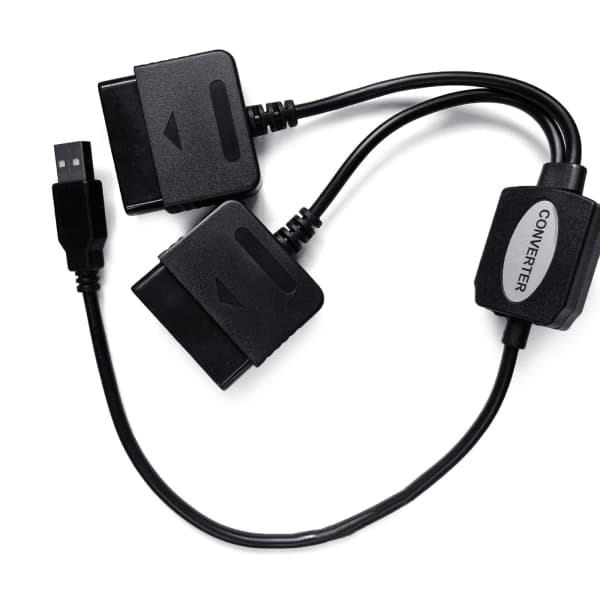 2 i 1 Adapter Konverterare utan drivrutin för PS2 till PS3 Joypad Gamepad Till för PS3 PC USB Spelkontroll Adapter Ersätt