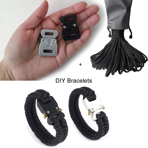 Paracord Spænder Armbånd Spænder Metal Spænder