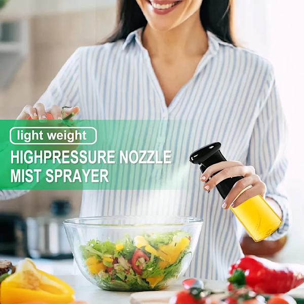 2-pack oljeflaska 210 ml oljesprayflaska, vinägerspruta olivoljaflaska, oljeflaska 1-pack oljespruta för matlagning, sallad, BBQ