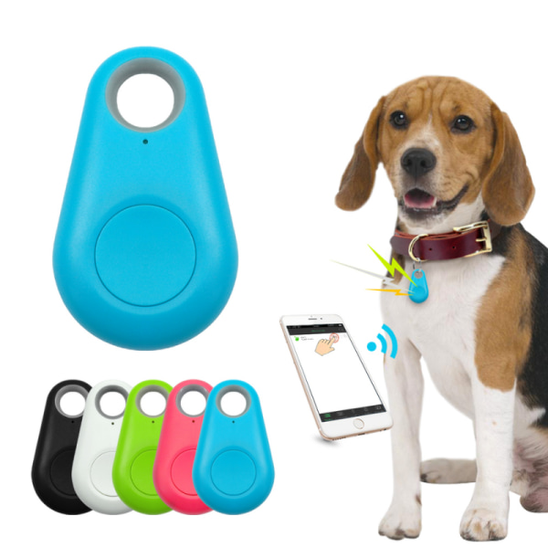 Mini GPS-spårare för Hund / Katt / Nycklar Ljusblå