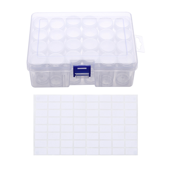 Diamantmaling Pärlförvaringsbehållare 24PCS
