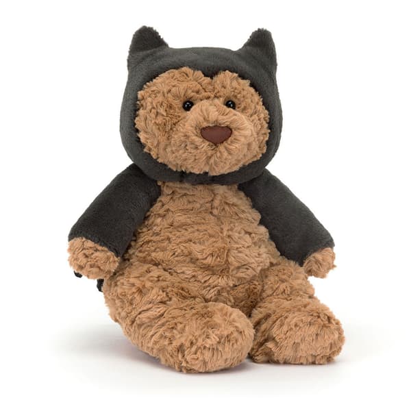 Jellycat Bartholomew Bear Plush, 28 cm Soft Cuddly Classic Gift for Kids Bat Bear