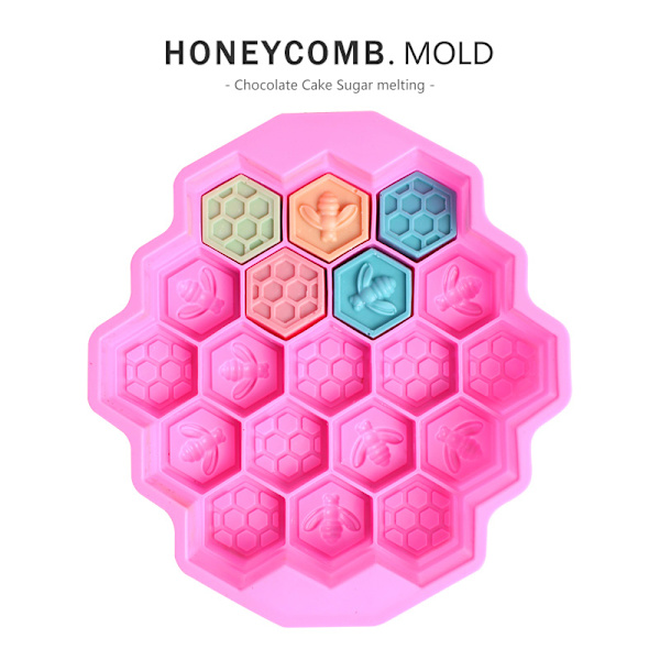 19-hulls honeycomb form Bieform Pan DIY Candy Cake Bakeverktøy