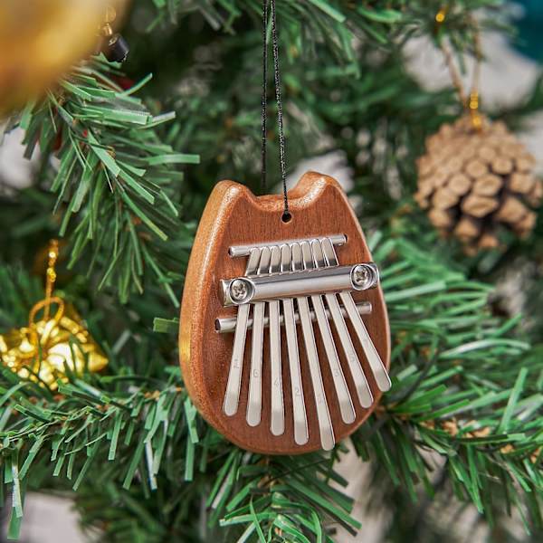 2-delt mini 8-tangenters Kalimba tommelfingerklaver gave, egnet til at være