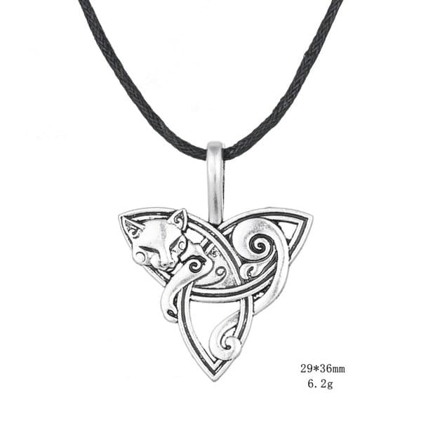 Halskæde Keltisk Symbol Ræv/Kat Wicca Pagan Mytologi Amulet