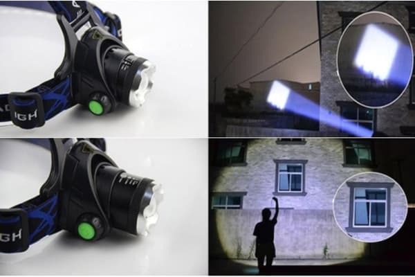 LED-otsalamppu / Päälampppu - 1800 LM
