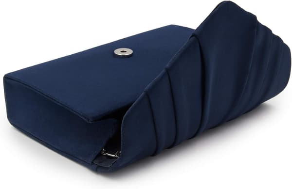 Kvinnors eleganta mocka kuvertväska crossbody blå