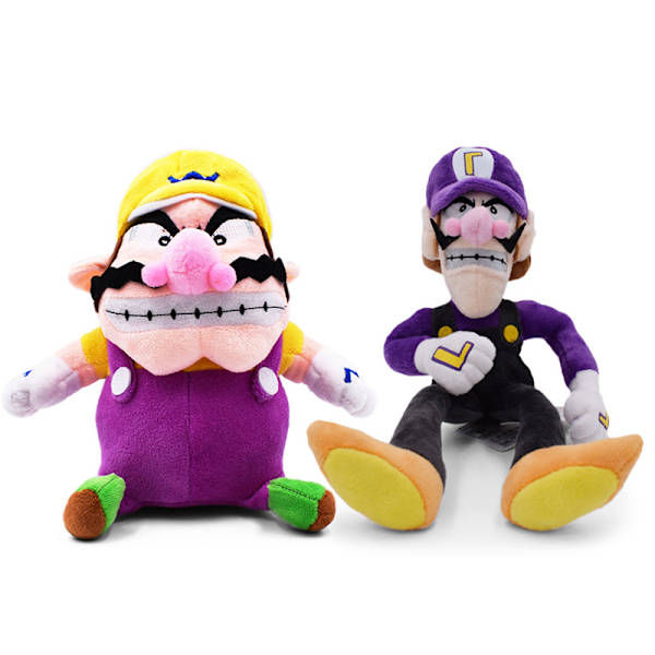 Super Mario Bros Plyschdocka Plyschleksaker (25 cm) Waluigi