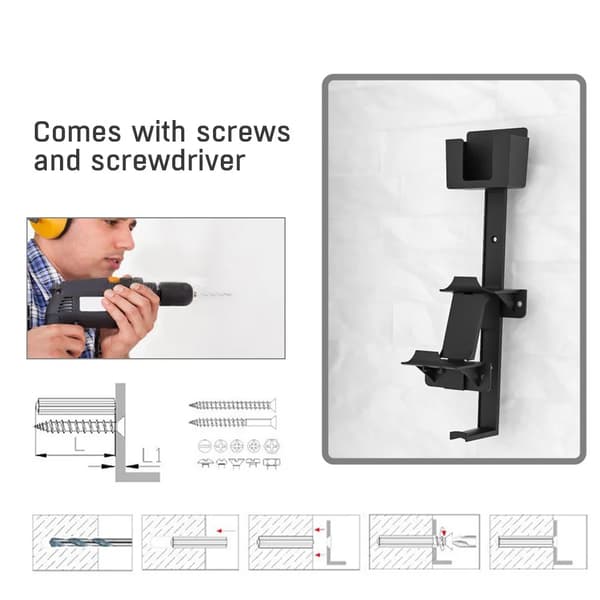 Vægmonteret Headset Spilcontroller Holder til PS5/PS4/xBox/Switch