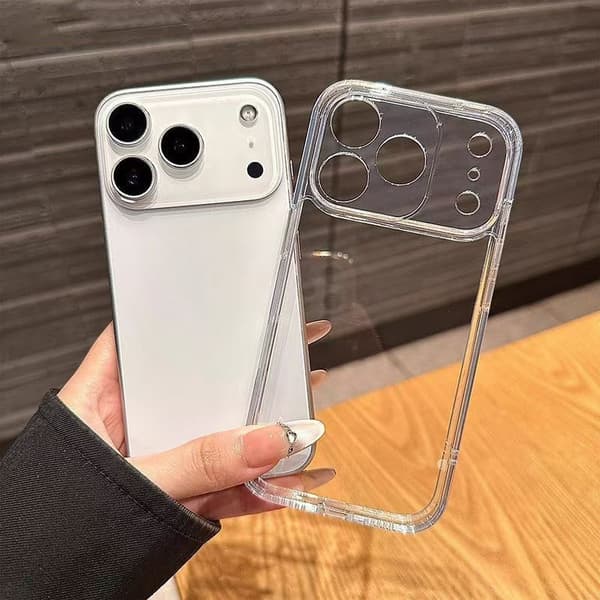 Til iPhone 17/iPhone 17 Pro/iPhone 17 Promax Transparent Tykt Telefoncover iPhone 17 Promax