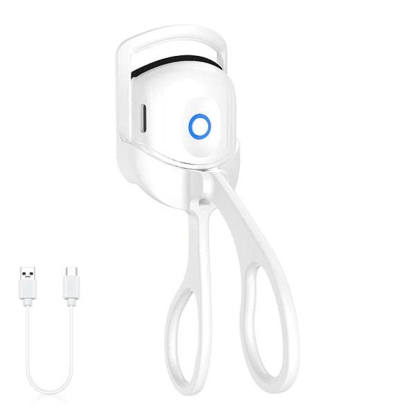 Opvarmet Øjenvippebukker Øjenvippebukker USB Genopladelig, Hvid