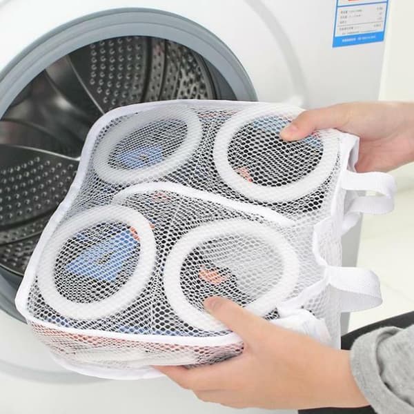 Tvättsäck för skor, nät av mesh, skyddspåse för sneakers