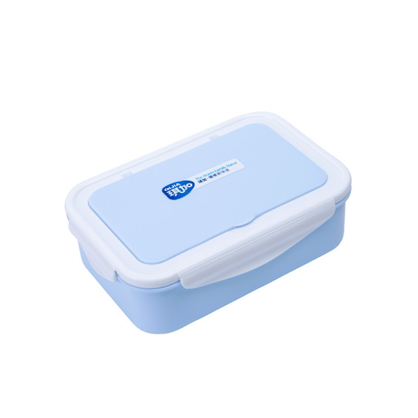 Bento Matboks - 3-roms Matboks - Mikrobølgeovn/Fryser Matboks for Voksne og Barn (rosa) blue