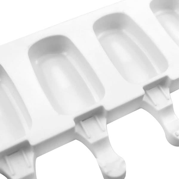 4-pakning Glassform Silikon - Lag Ispinner og Bakverk Hjemme hvit white