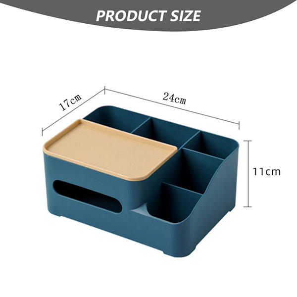 Rektangulær Servietboks Cover Holder med opbevaring, House Tissue style 1