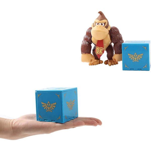 Nintendo Switch-fodral, förvaringsbox för spelkort, spelkorthållare för Nintendo Switch-spel med 16 fack (Zelda blå)