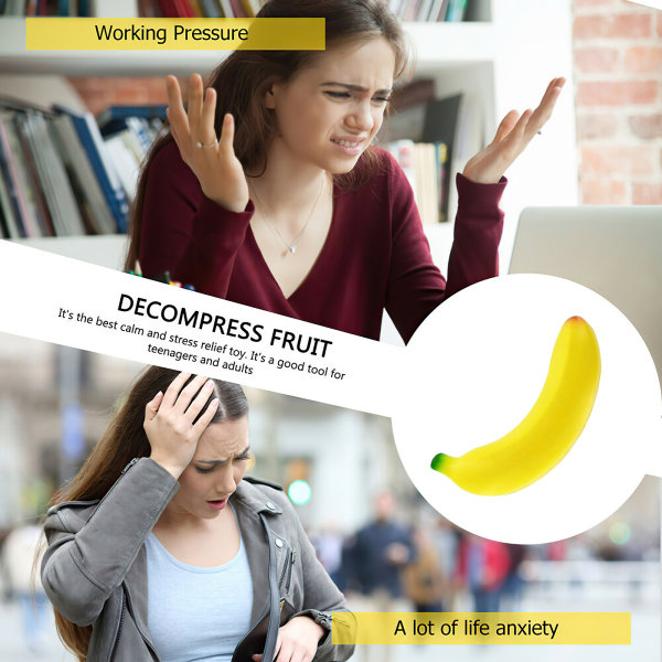 Stressbanan Squeeze Fidget Banan Klämbanan