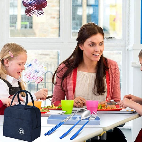 Sammenleggbar kjølebag, vanntett kjølebag, isolert lunsjbag Blue