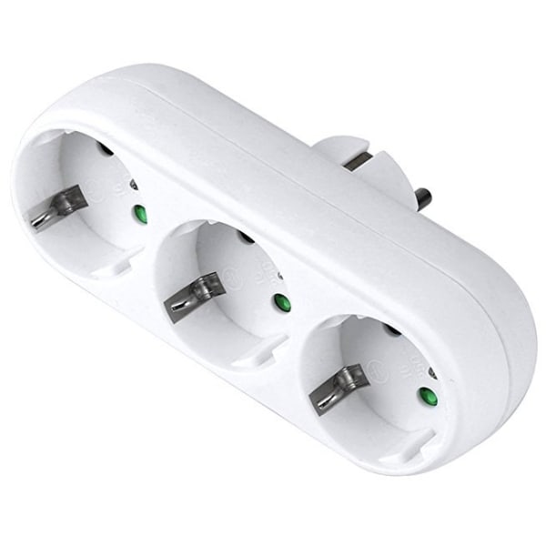 1 stk. 3-vejs stikadapter, 3-vejs multistik multistikdåse KLB