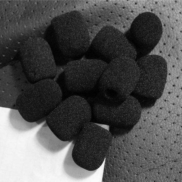 24pack Mini Foam Windscreen Lapel Headset Mikrofon Svamp Mini Foam Cover Shield Skydd för L