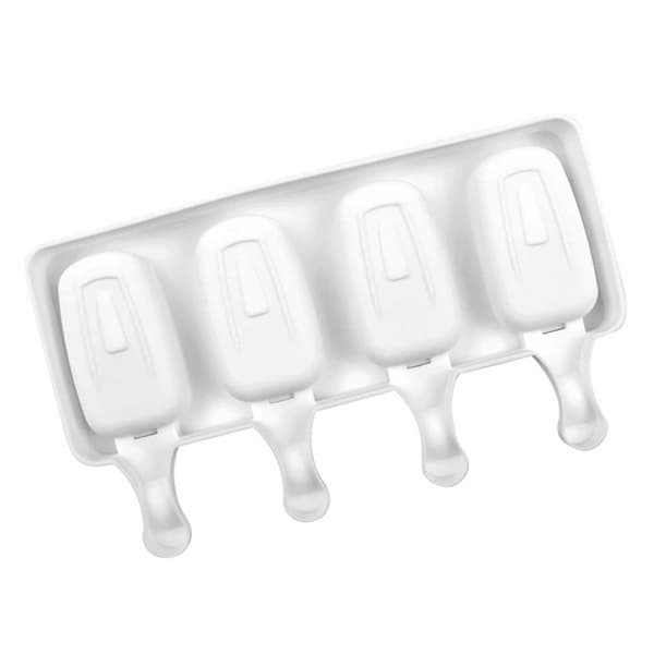 4-pack Glassform Silikon - Gör Glasspinnar Bakverk Hemma Vit white