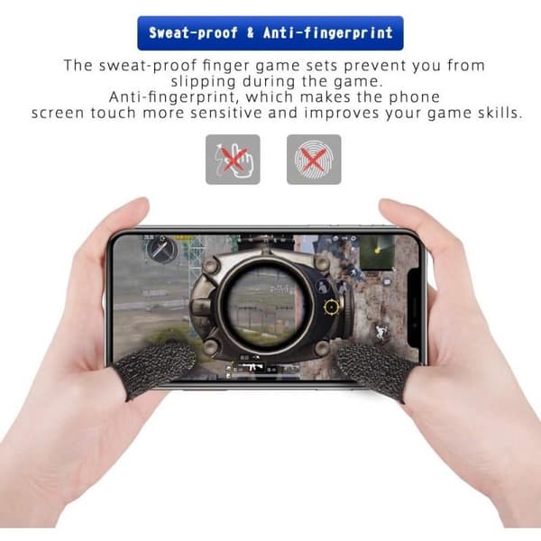 5-PAK Antisved Finger Sleeve til Mobilspil