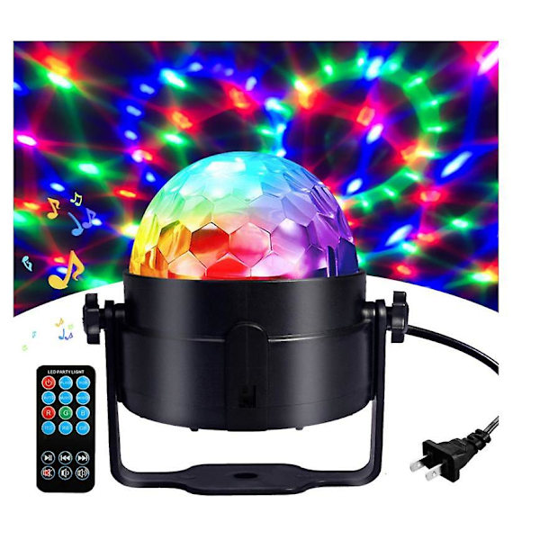 Disco Ball Party Lys Storbe Light Fjernkontrollbelysning