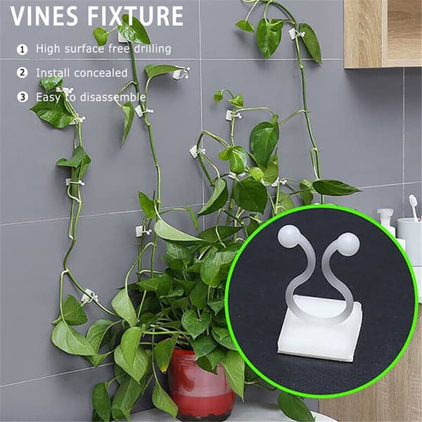 Vægplanteclips M-10ST M-10pcs