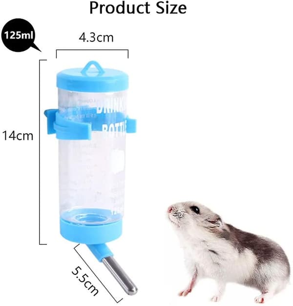 Flaska Drinker Flaska Plast Vattendispenser För Kanin Hamster Smådjur Grön