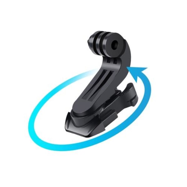 360° J-Hook Hurtigmontering til GoPro Sort
