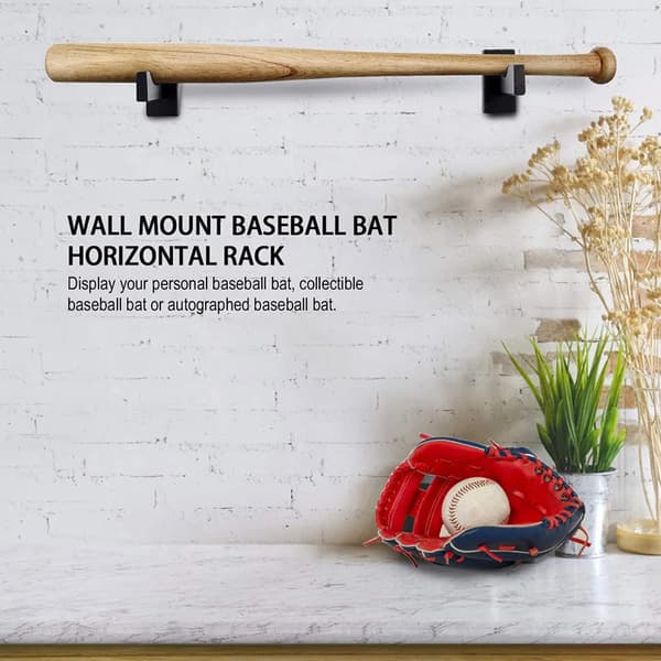 Etui til baseballbat, robust holder til baseballbat, holder til etui til baseballbat, horisontal holder til baseballbat