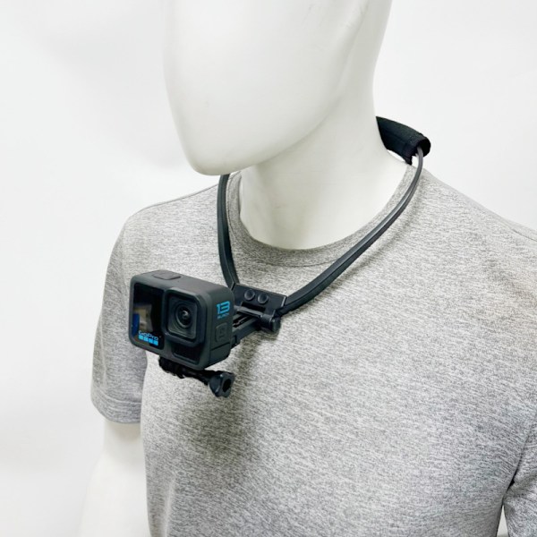 Halsrem med holder til GoPro Insta360 DJI Osmo Action 3 Kamera Smartphone Mounts Video Bracket