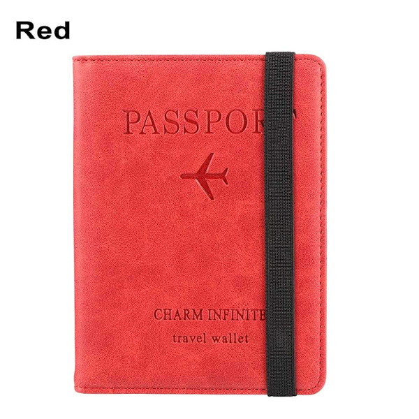 Passhållare Passväska Korthållare RÖD red