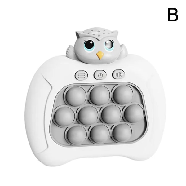 Pop It Spelmaskin Söt Tecknad Dinosaur Astronaut Uggla Förälder-barn owl onesize