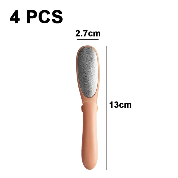 4-pack fotfil för förhårdnader och förhårdnader 2st orange + 2st rosa