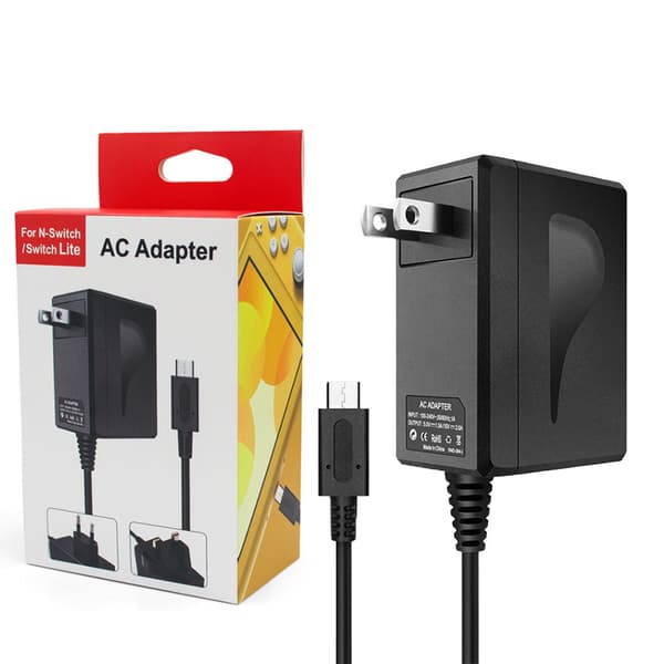AC-adapter til Nintendo Switch / Switch Lite + dockingstation