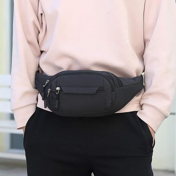 Bumbag, Vanntett 4 Lommer Fanny Pack