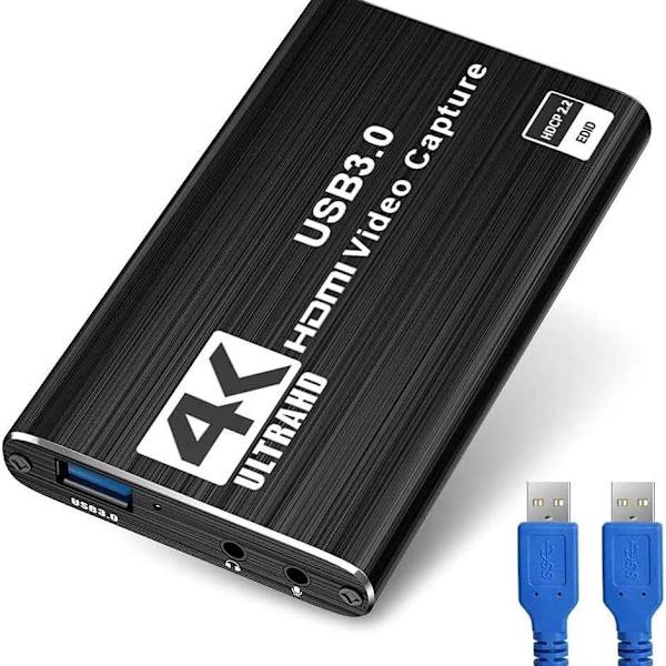 Video Capture Card, Switch Capture Card Switchille, 4k 1080p 60fps suoratoistovideon tallennukseen