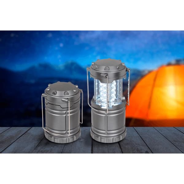 Campinglampe Lykt / Teltlampe - Lampe for camping silver