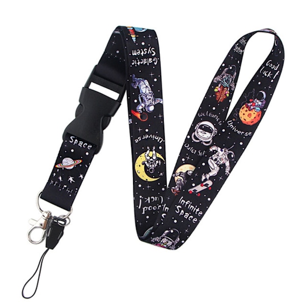 Tyylikäs ja kestävä GALAXY avainnauha Astronaut